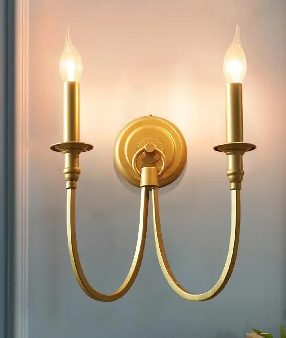 applique murale vintage en imitation cuivre pour intérieur élégant - vue 8 sur 8