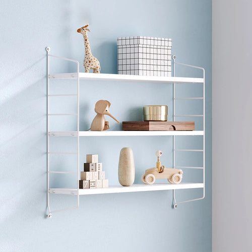 étagères murales en fer forgé et bois décoratives pour rangement et livres