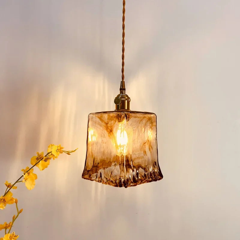 lustre en verre rétro nordique pour café et restaurant - vue 5 sur 10