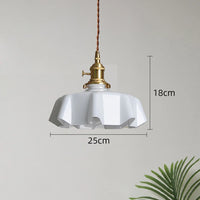 lampe suspendue rétro nordique en verre pour bar hôtel