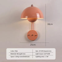 Applique murale nordique LED en forme de bourgeon