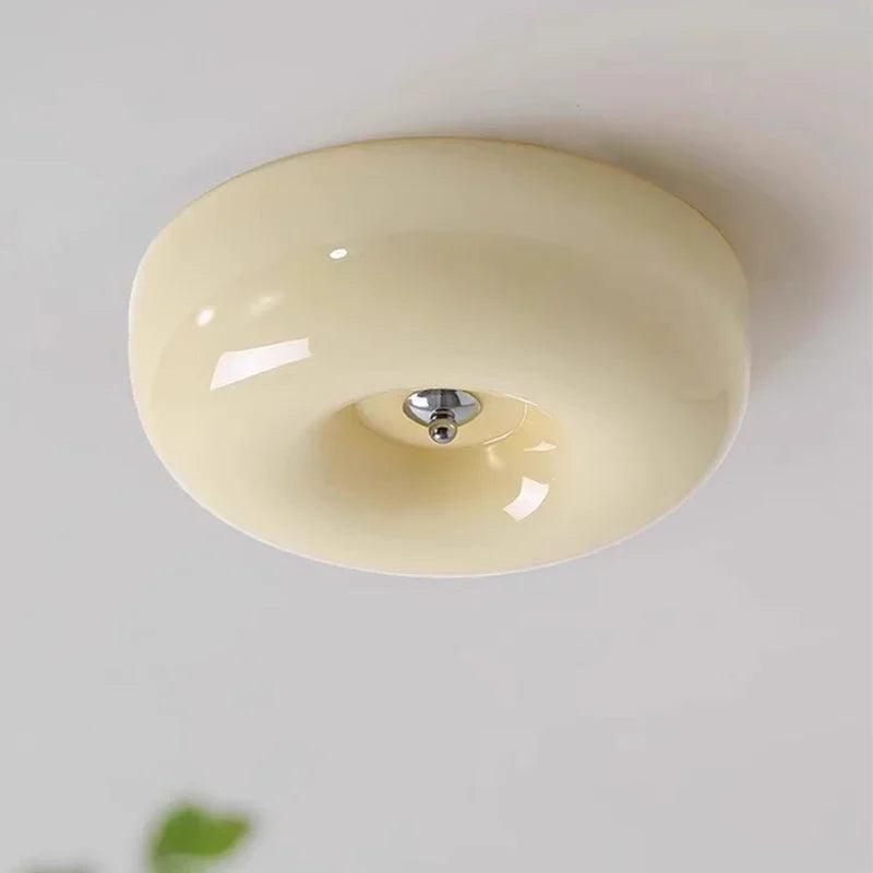 Plafonnier ancien verre led bauhaus maison - vue 7 sur 9
