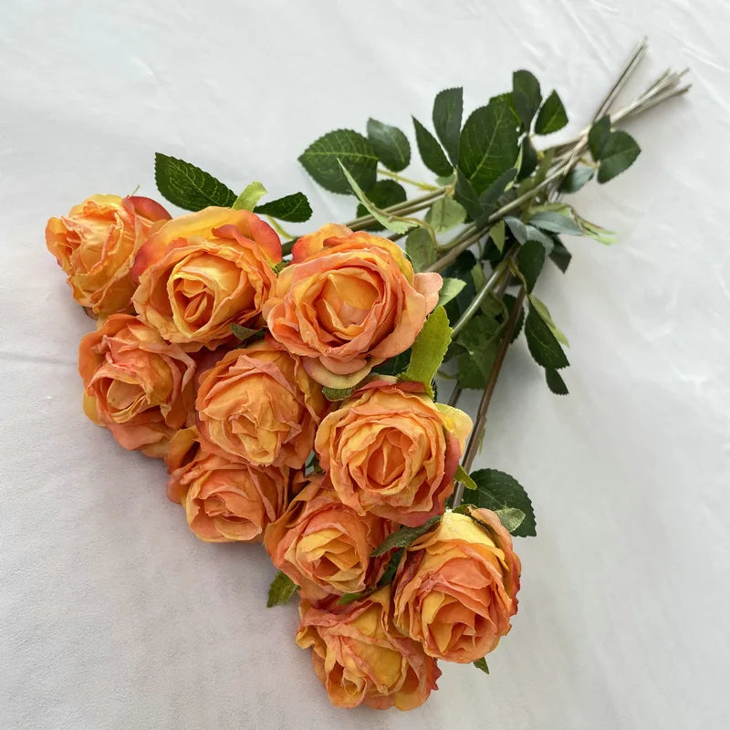 bouquet de roses artificielles pour décoration de mariage et jardin - vue 10 sur 11