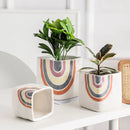 pot de fleurs succulentes en céramique style nordique fait main