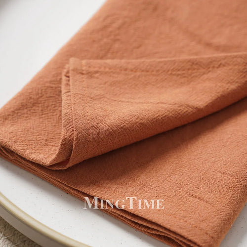 Serviette de table coton lavé douce style classique