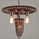 Vintage Style industriel fer Art plomberie suspension lampe Restaurant café Bar Table équipement créatif suspension lumières soutien-gorge