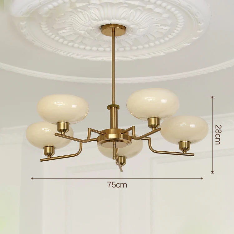 lustre bauhaus en verre pour décoration moderne et design - vue 13 sur 13