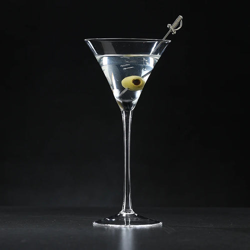 Ensemble 4 verres martini elegants en verre 130ml