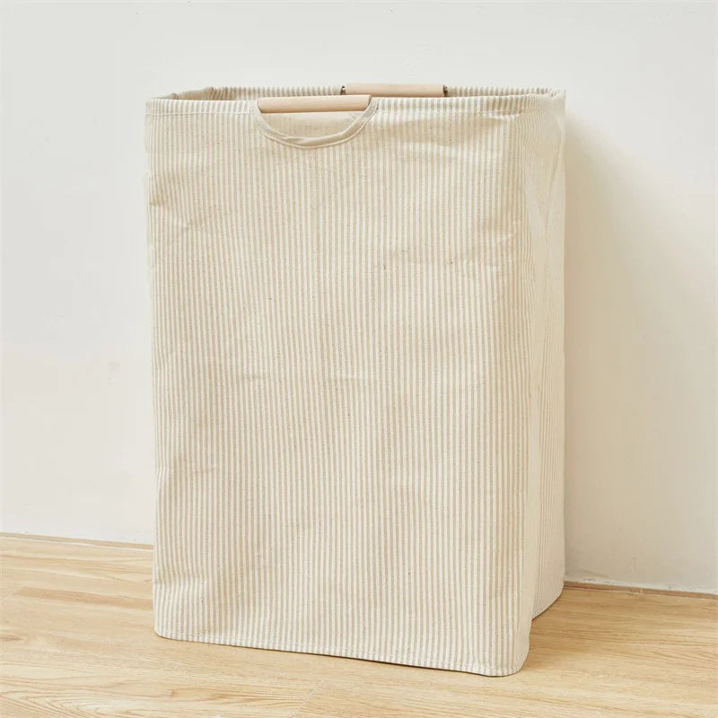 panier de rangement pliable pour linge sale avec poignée - vue 9 sur 12