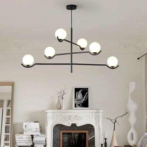lustre design en verre et métal luminaires suspendus