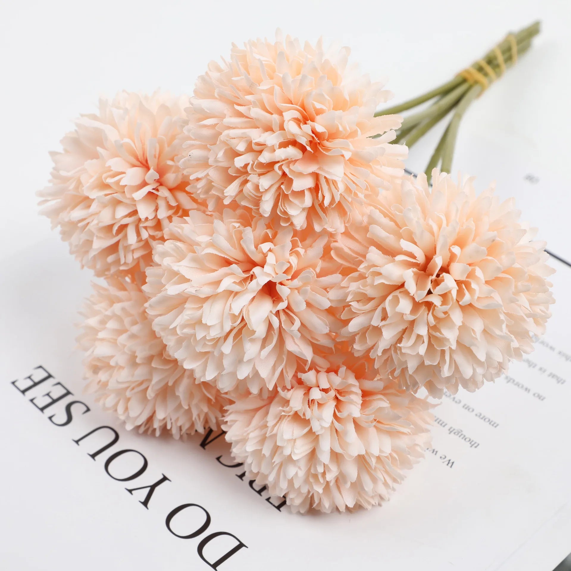 boule de chrysanthème artificielle pour décoration de mariage et fête
