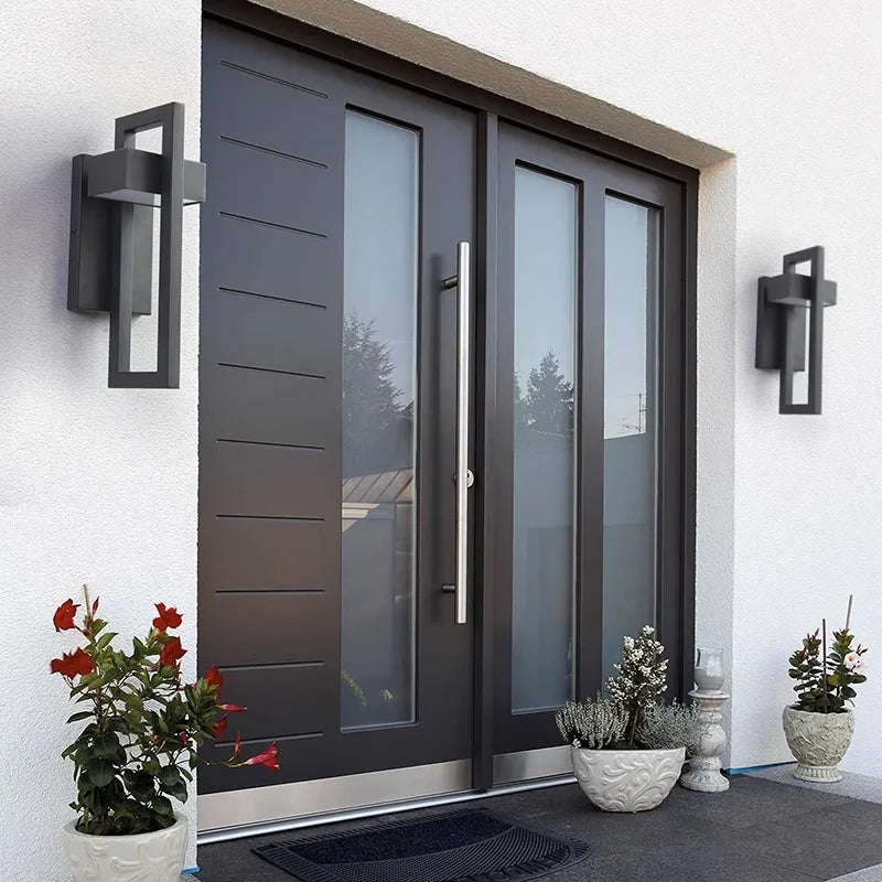 Applique murale extérieure en métal géométrique IP65 étanche - vue 6 sur 8