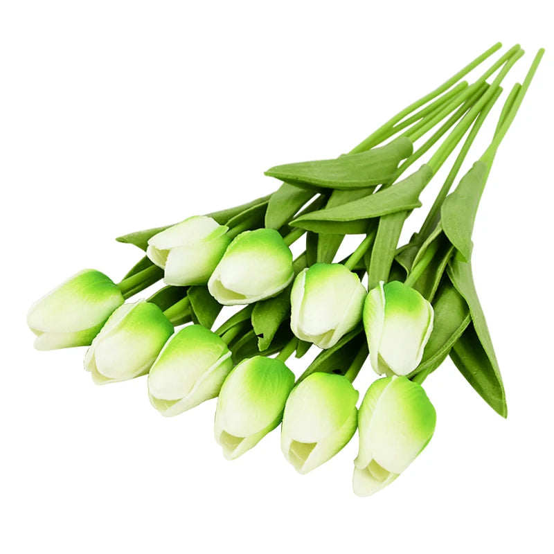 lot de 10 tulipes artificielles pour décoration de mariage et jardin - vue 13 sur 33