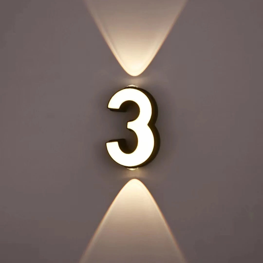 lampe numérique extérieure étanche led projection paysage signature moderne - vue 4 sur 15