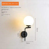 Applique murale led moderne en verre pour lecture
