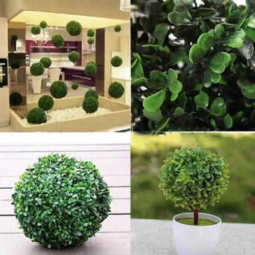 plante artificielle boule topiaire pour décoration jardin mariage fête - vue 7 sur 6