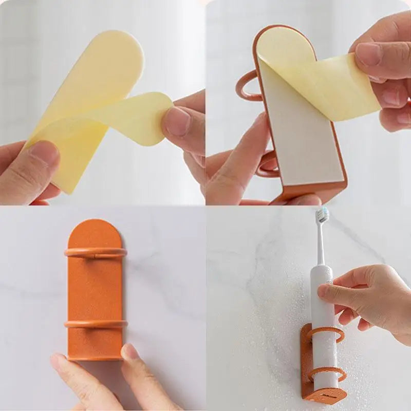 support mural pour brosse à dents et rasoir sans perçage - vue 10 sur 9