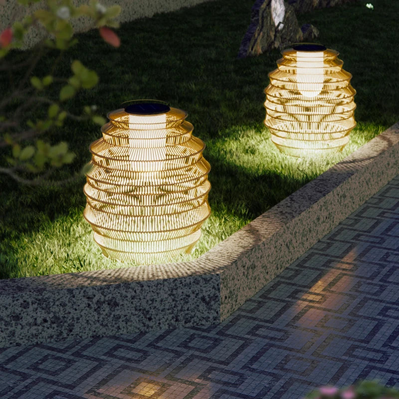 lampadaire solaire extérieur étanche portable pour jardin terrasse