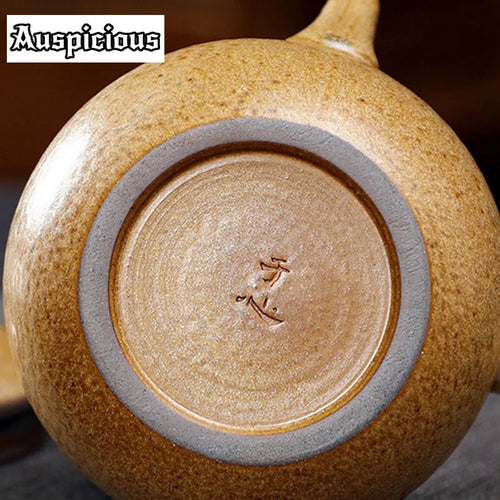 Theiere japonaise ceramique artisanale poignee laterale infuseur