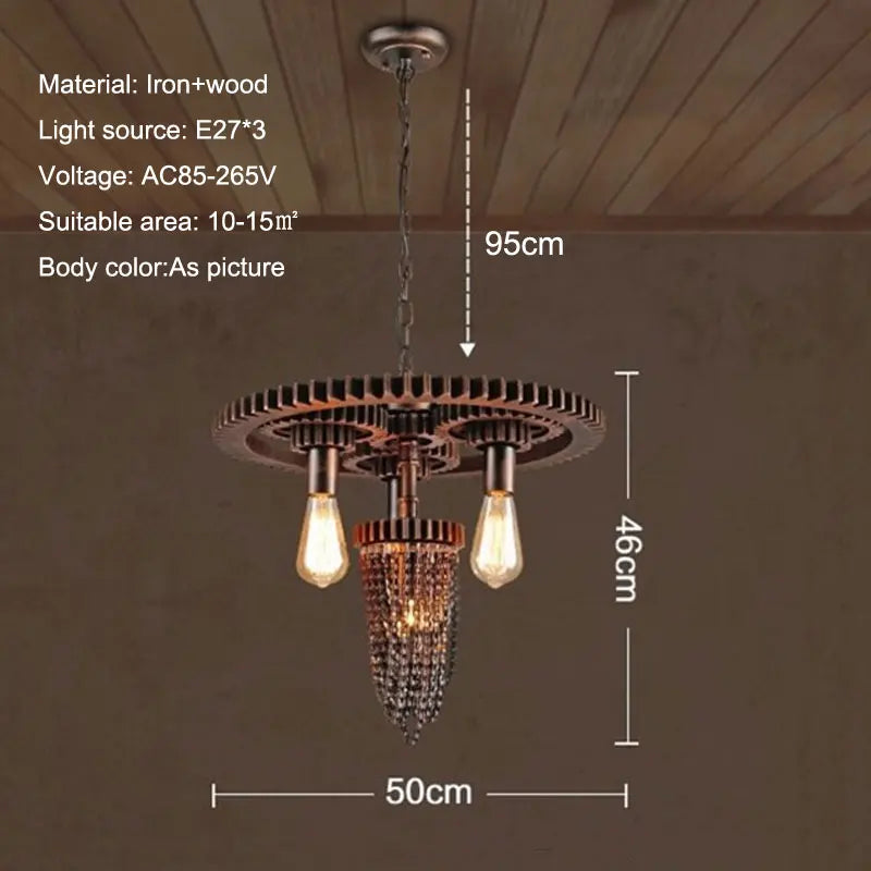 Vintage Style industriel fer Art plomberie suspension lampe Restaurant café Bar Table équipement créatif suspension lumières soutien-gorge - vue 3 sur 7