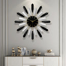 horloge murale de luxe nordique décorative et silencieuse