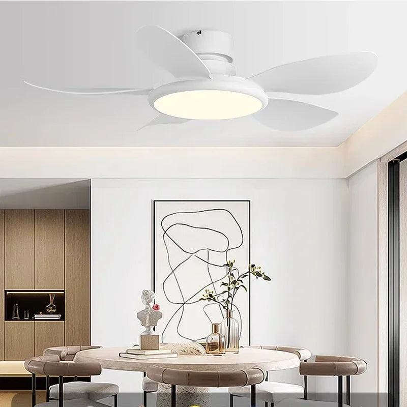ventilateur de plafond simple avec lumière led et télécommande