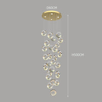 Lustre en cristal de décoration de maison moderne