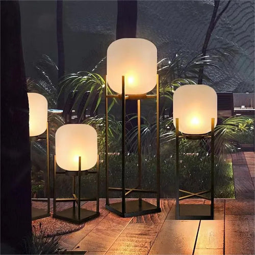 Lampe et lampadaire jardin solaire extérieur décoration imperméable de jardin de pelouse de Villa - vue 2 sur 9