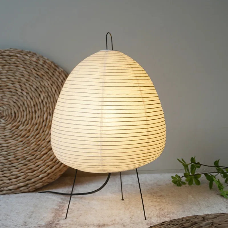 lampadaire wabi sabi japonais vintage fait à la main - vue 6 sur 8