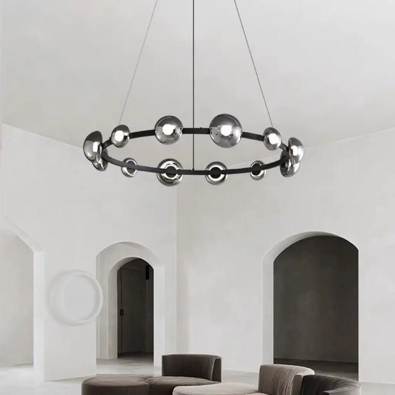 Lustre design Verre moderne minimaliste cuivre pour salle à manger chambre bureau intérieur décor à la maison luminaire nordique or