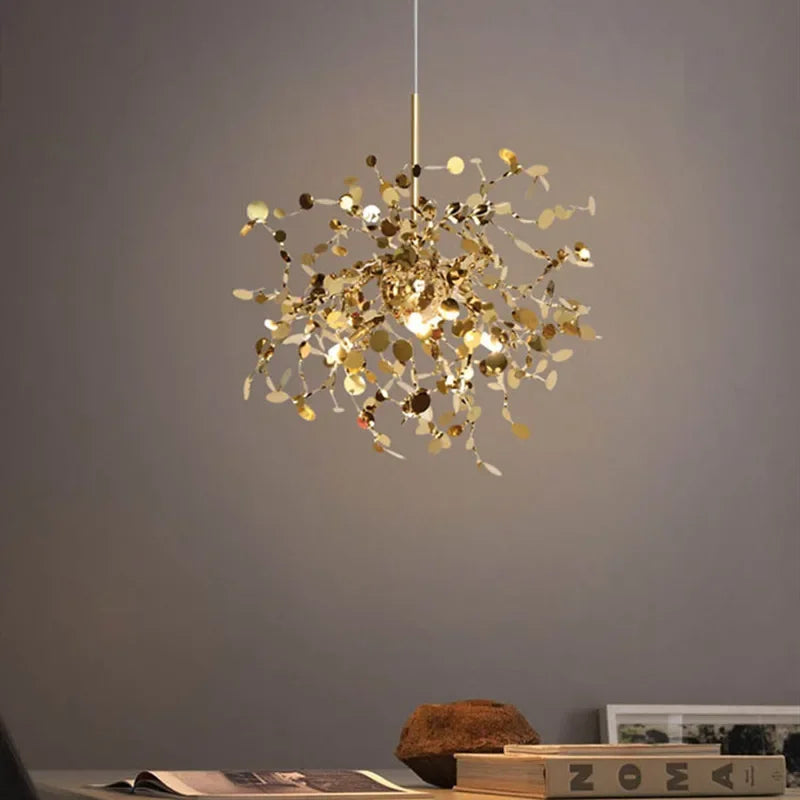 suspension en acier inoxydable au design nordique créatif décoratif - vue 5 sur 11