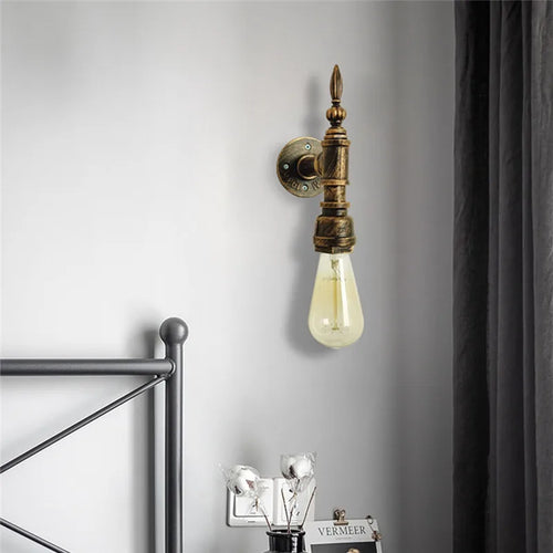 applique murale rétro tuyau d'eau luminaire décoratif intérieur - vue 5 sur 6