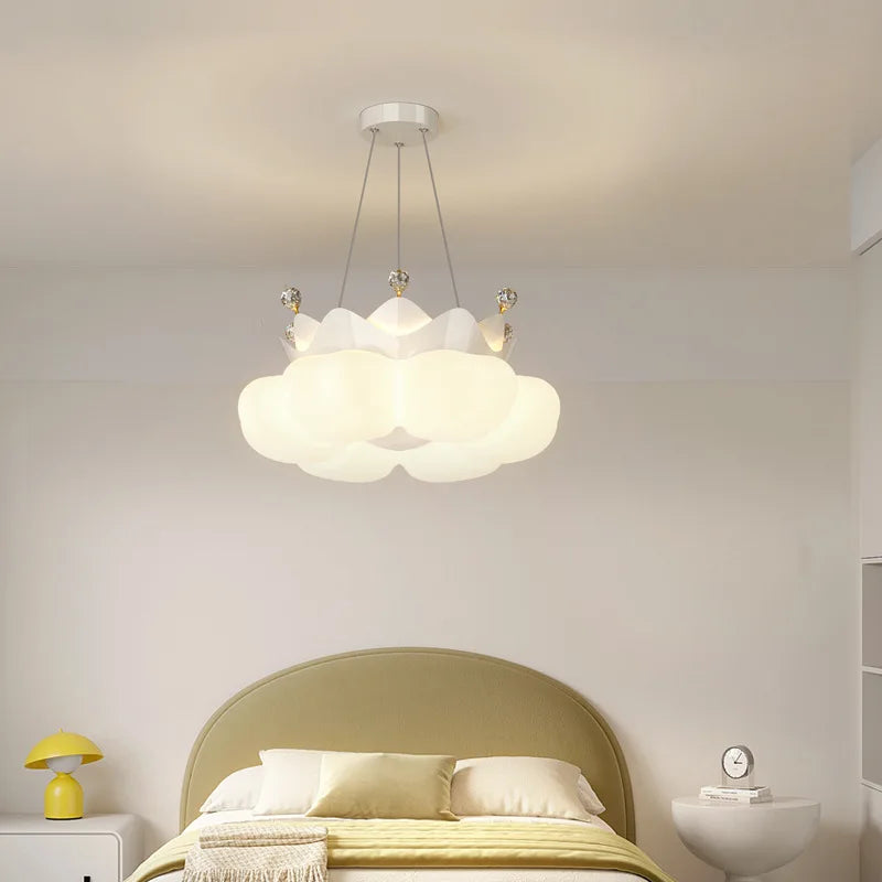 plafonnier romantique en forme de nuage pour chambre d'enfant - vue 3 sur 12