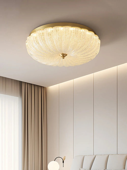 Warm and romantic children's room bedroom ceiling lamp, cream air, master bedroom ceiling light - vue 2 sur 7