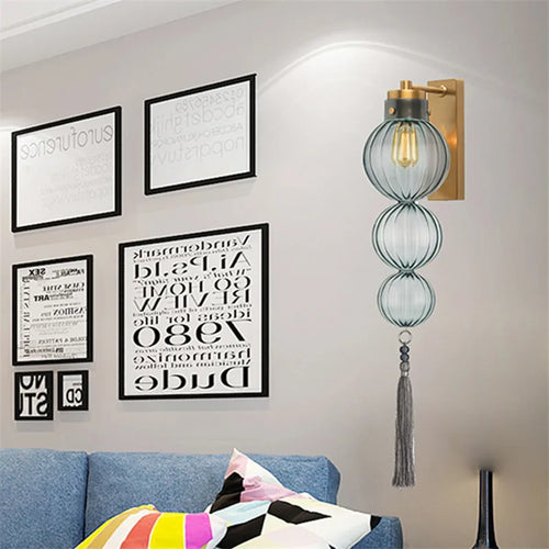 lustre en verre design chinois décoration esthétique pour intérieur - vue 4 sur 12