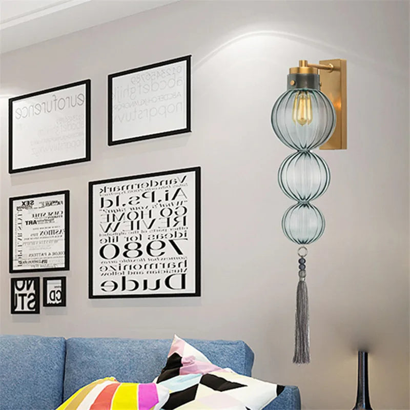 lustre en verre design chinois décoration esthétique pour intérieur - vue 4 sur 12