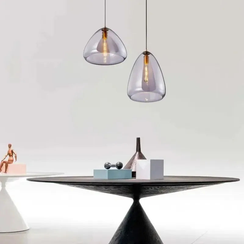 suspension en verre design nordique pour décoration intérieure moderne - vue 5 sur 15