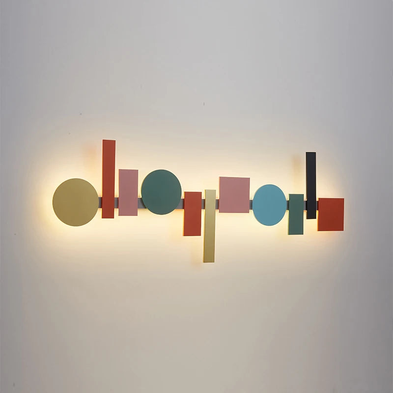 Applique LED design nordique colorée