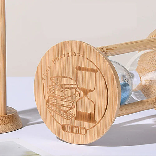 sablier en bois lumineux pour minuterie créative et décoration - vue 6 sur 8