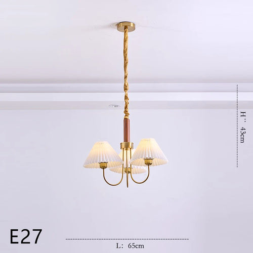 lustre en bois pour décoration luminaire suspendu - vue 11 sur 14