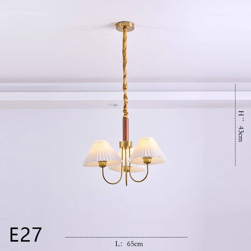 lustre en bois pour décoration luminaire suspendu - vue 10 sur 14
