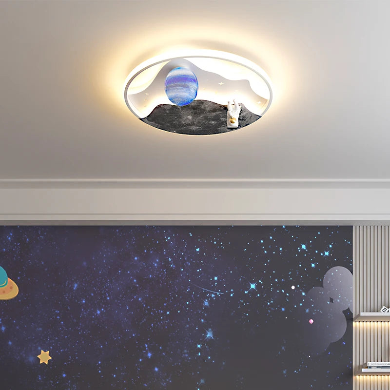 lustre astronaute créatif pour décoration intérieure lumineuse - vue 3 sur 8