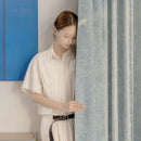 Rideau chenille occultant insonorisant epais sur mesure moderne