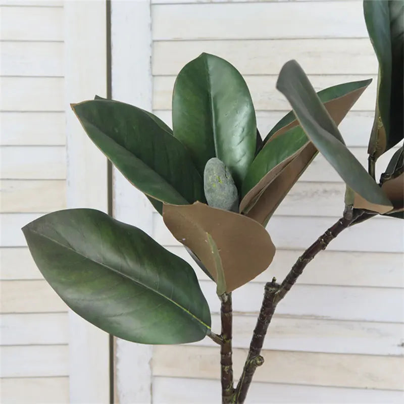 plantes artificielles grande taille ficus palmier faux feuillage tropical - vue 6 sur 7