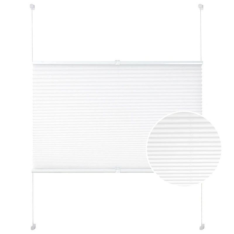 Store plissé occultant sans perçage pour fenêtres