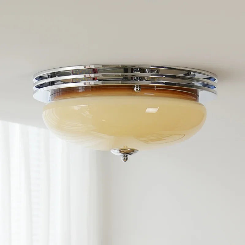 plafonnier médiéval rétro en verre pour éclairage intérieur - vue 2 sur 7