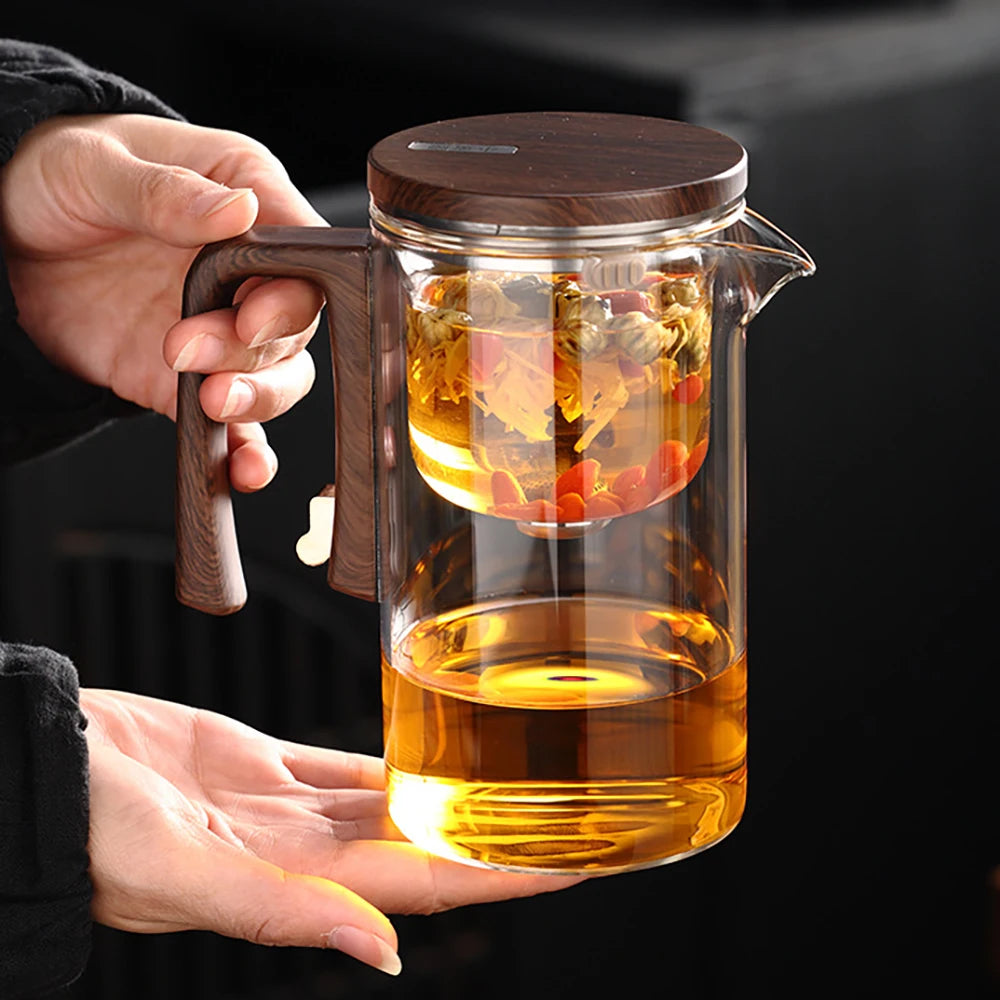 Theiere en verre avec infuseur filtre 520ml720ml - vue 4 sur 6