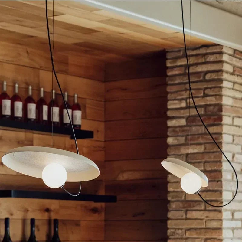lustre magnétique design italien style wabi-sabi créatif - vue 4 sur 9