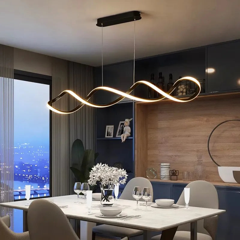 Salle à manger moderne lampara decoracion hogar moderno smart suspension lumières décoration salon lustres pour salle à manger