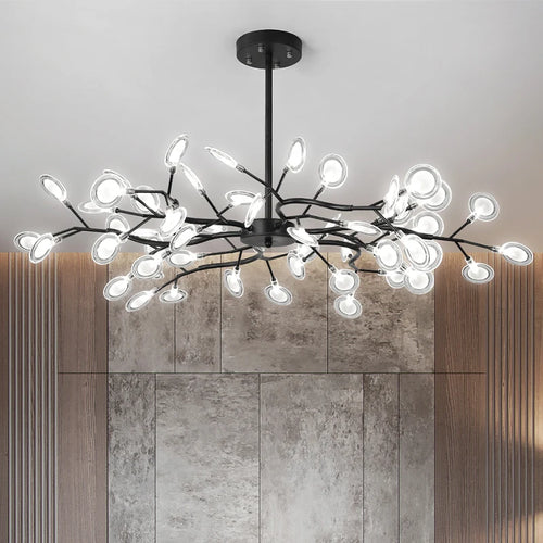 lustre moderne vintage luciole branche suspension éclairage - vue 3 sur 11